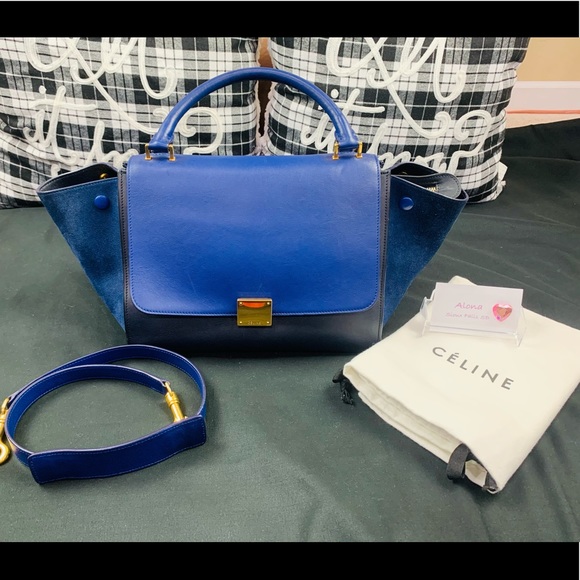 Celine Handbags - Authentic Celine Trapeze Small Bag